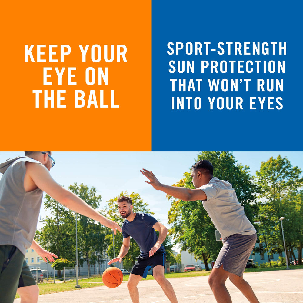 Banana Boat Sport Cool Zone SPF 50 spray shows quick absorption for active moments.
