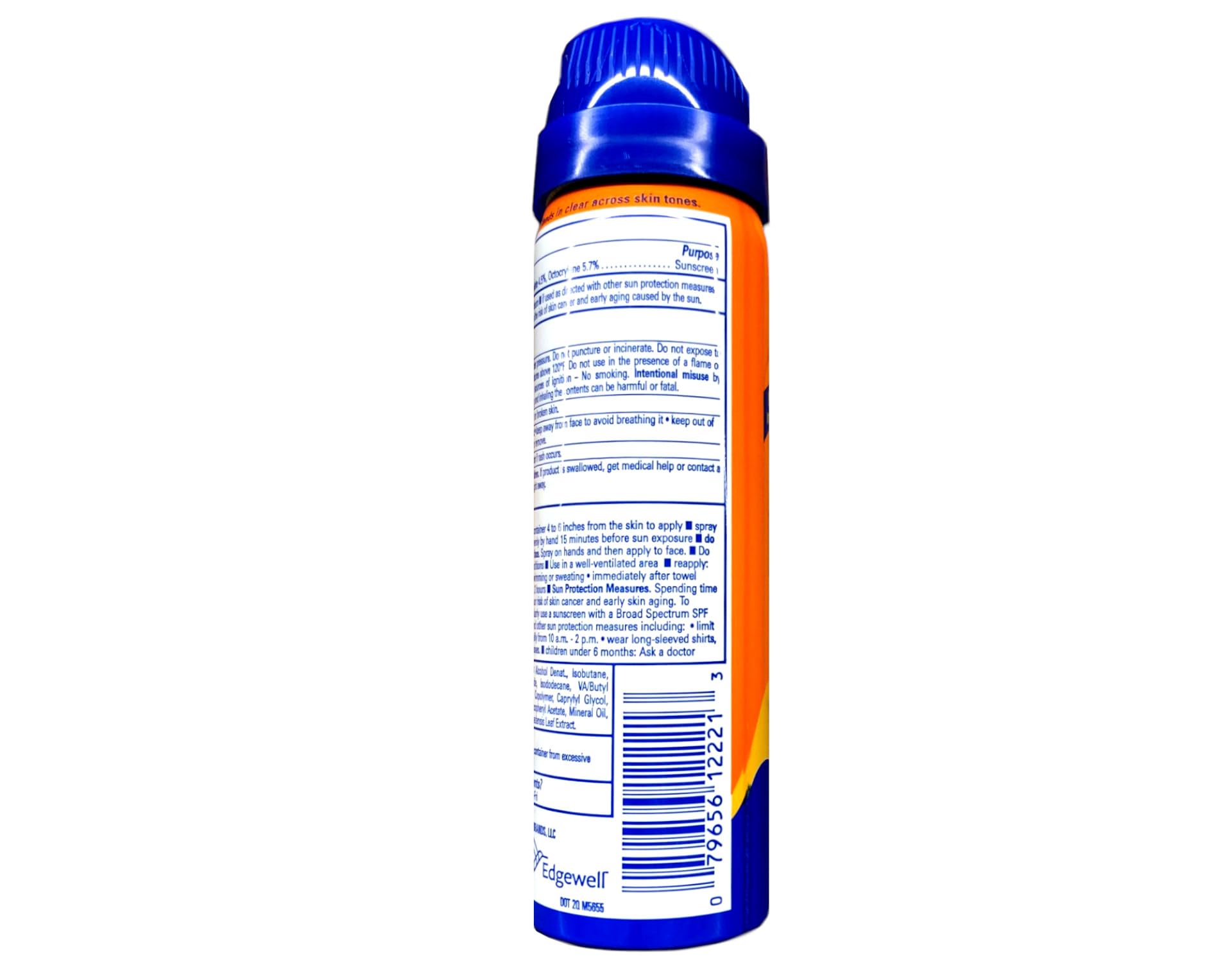 Banana Boat Sport SPF 30 ergonomic cap ensures secure grip