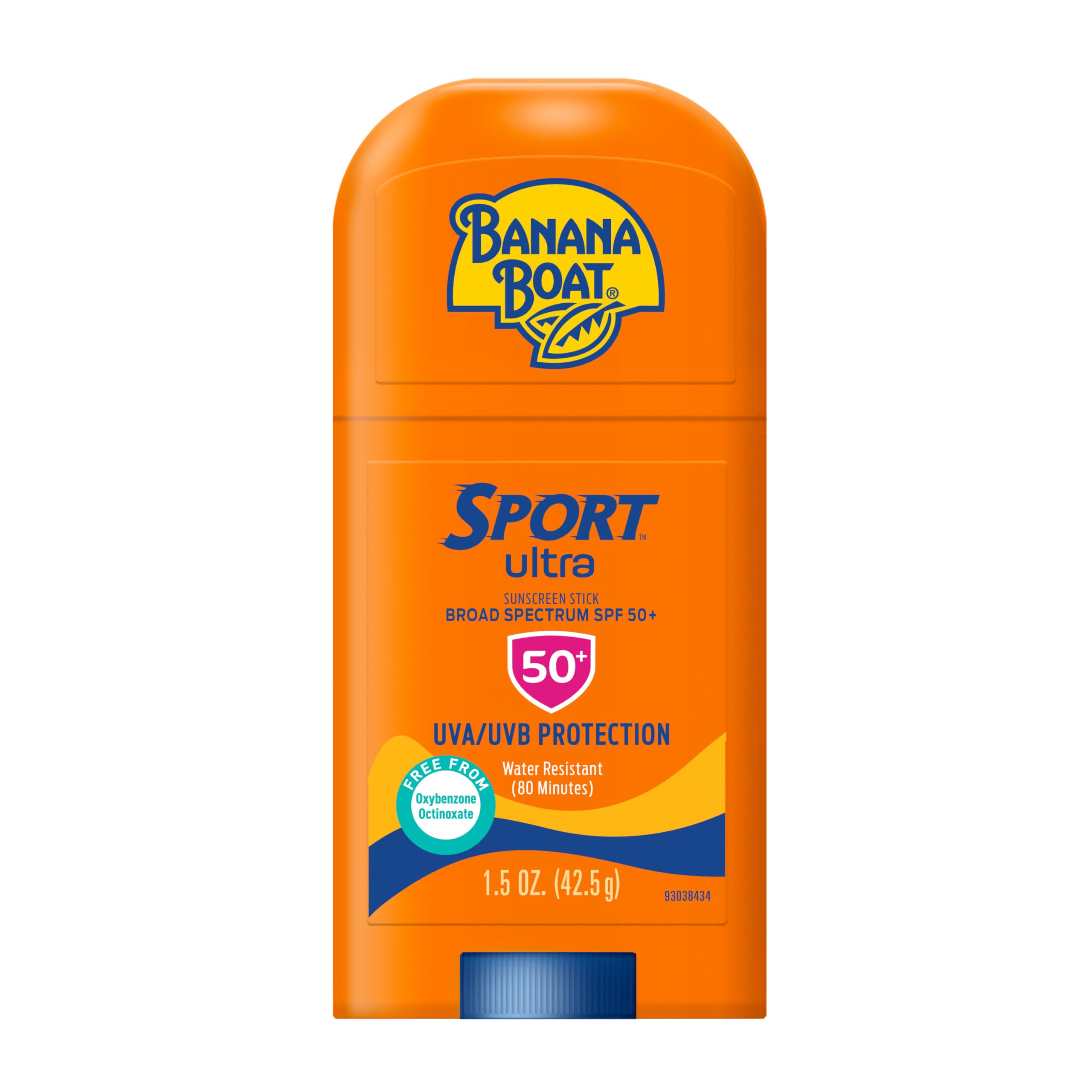 Banana Boat Sport Ultra Sunscreen Stick SPF 50 being applied for quick protection
