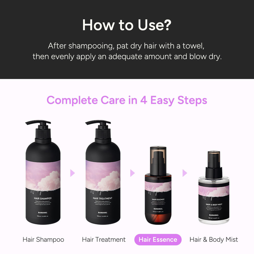 BANANAL 100ml bottle with soft fragrance for everyday styling.