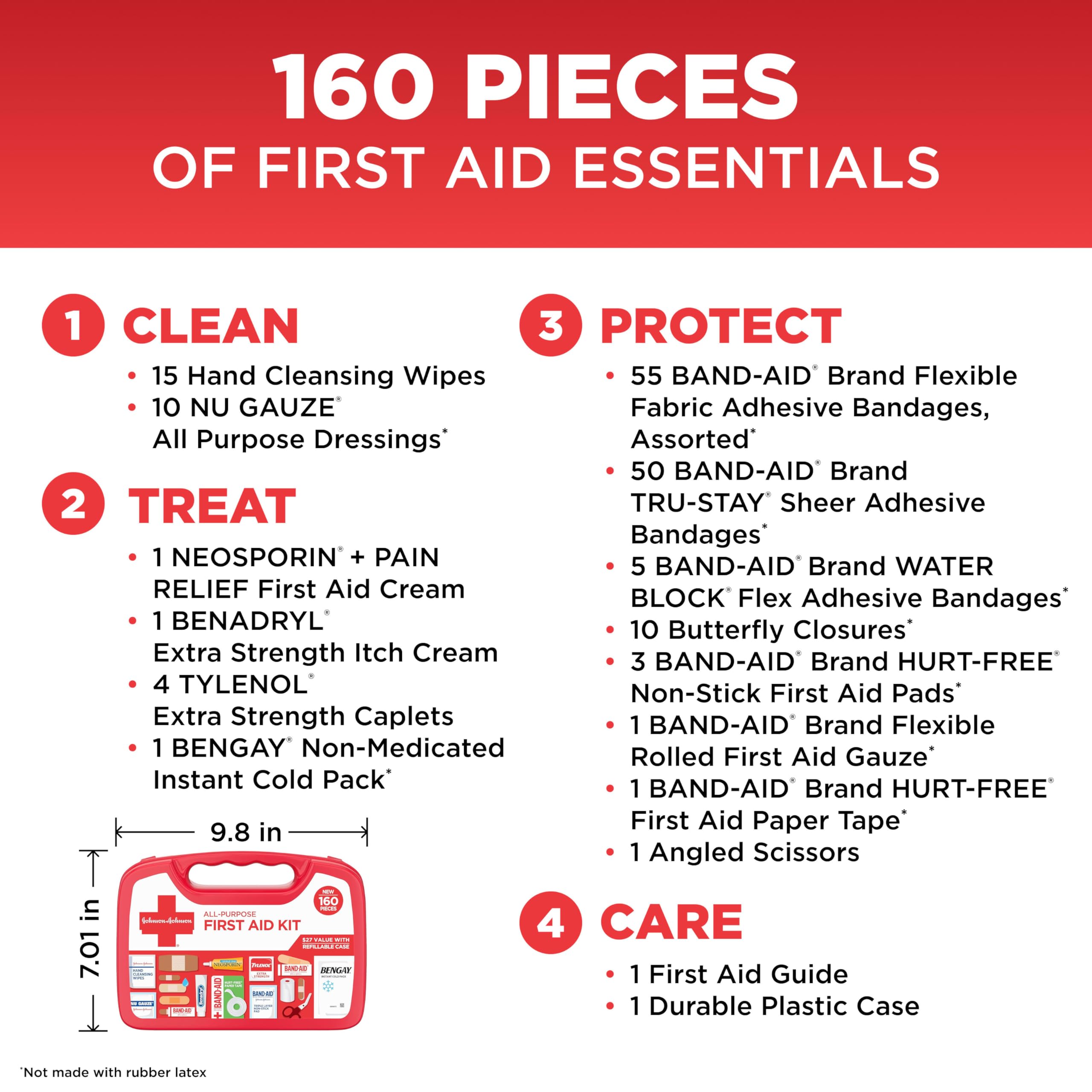 Band-Aid antibiotic cream Neosporin tube for protecting and soothing minor skin irritations.