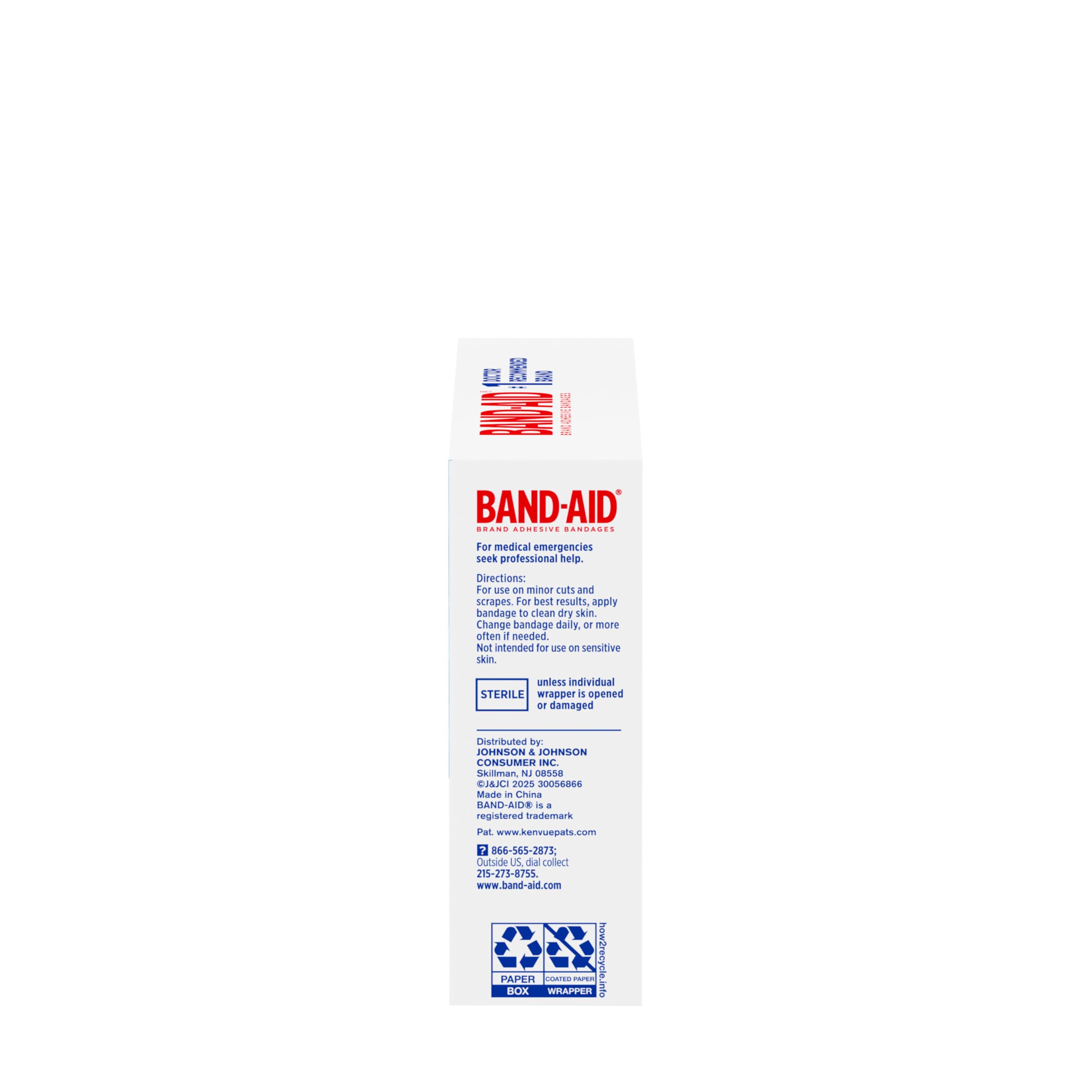 Band-AID waterproof bandages ready for home first aid kits