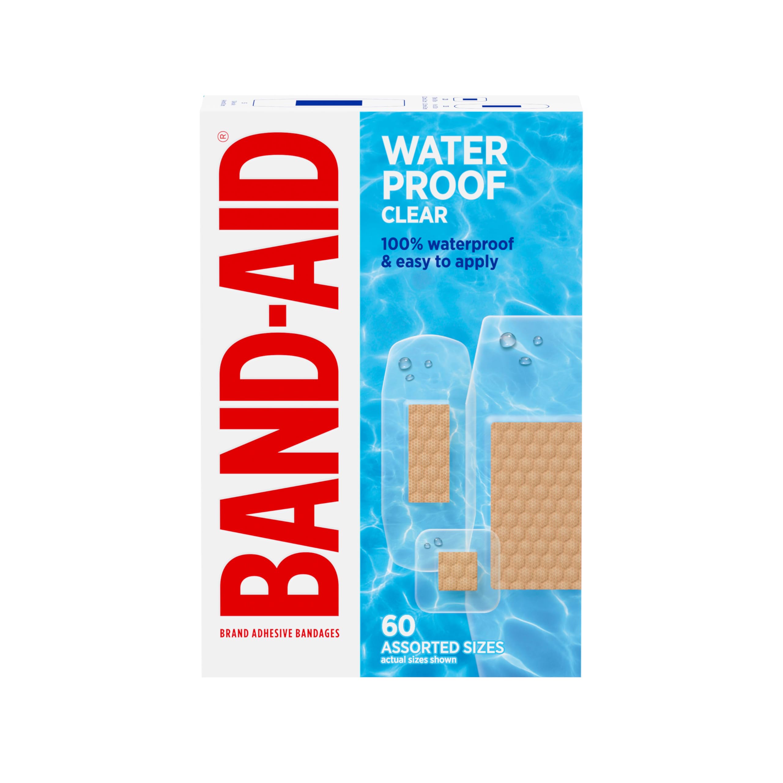 Easy application of BAND-AID bandages on clean, dry skin