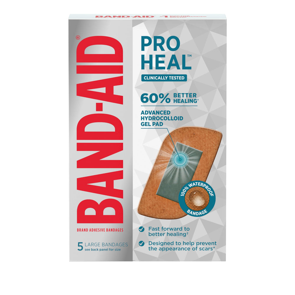 Band-Aid Pro Heal absorbing ooze under the hydrocolloid pad