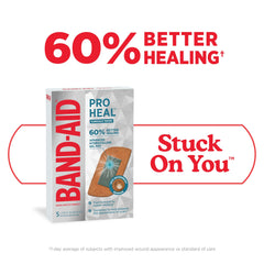Band-Aid Pro Heal in an environment showing moist healing benefits for minor wounds