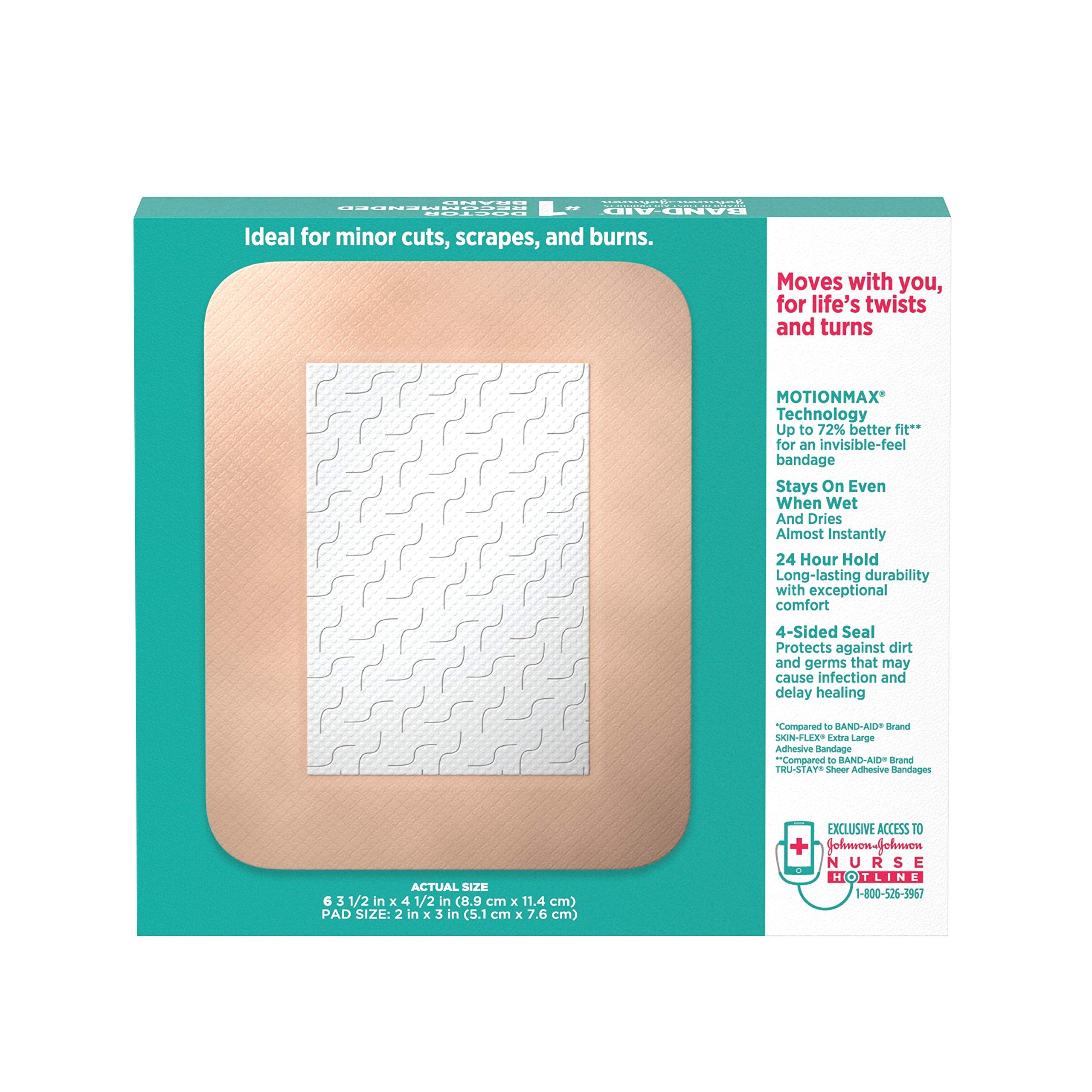 Band-Aid Brand Skin-Flex 6-count box for convenient first aid.