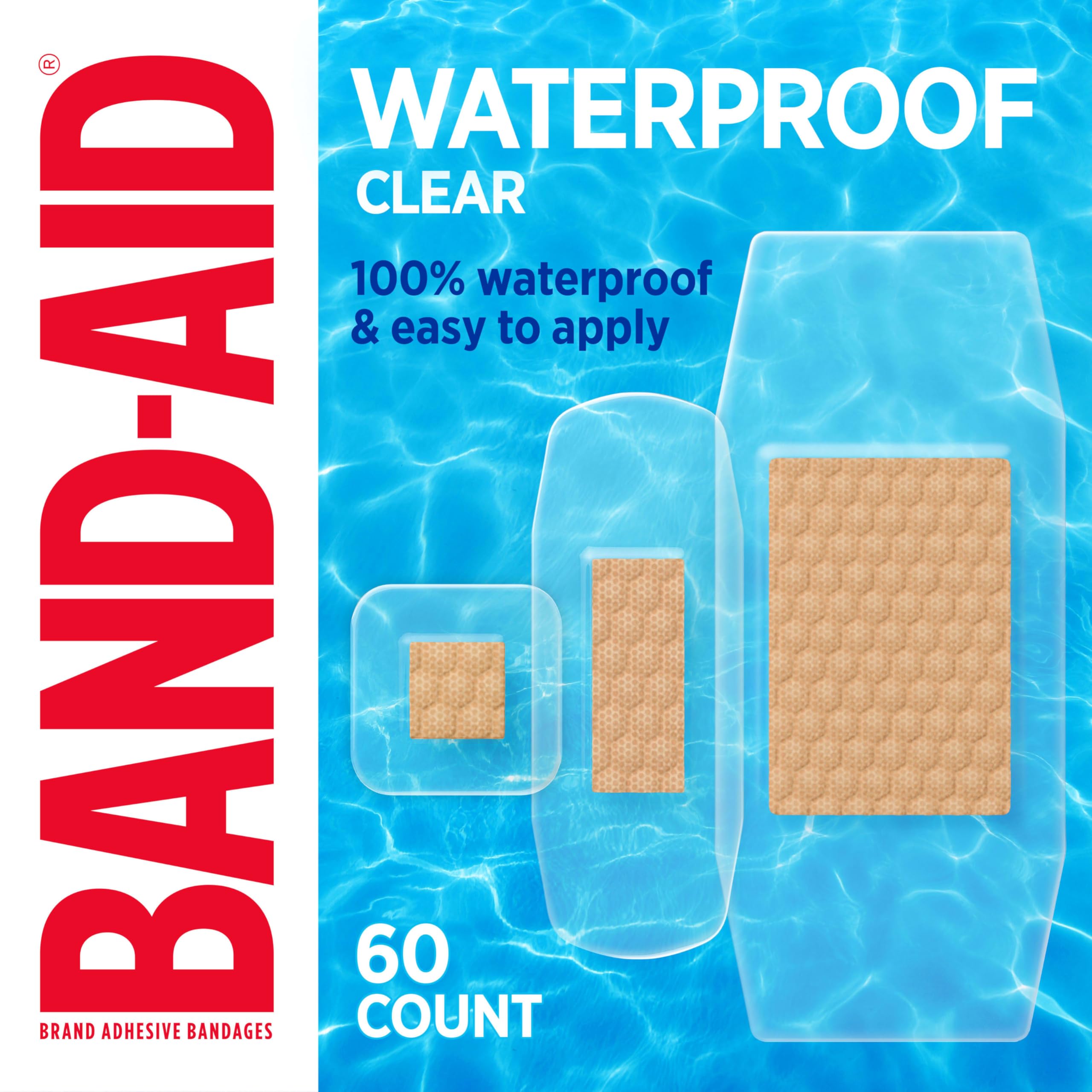BAND-AID Sterile Bandages with four-sided adhesive for secure fit