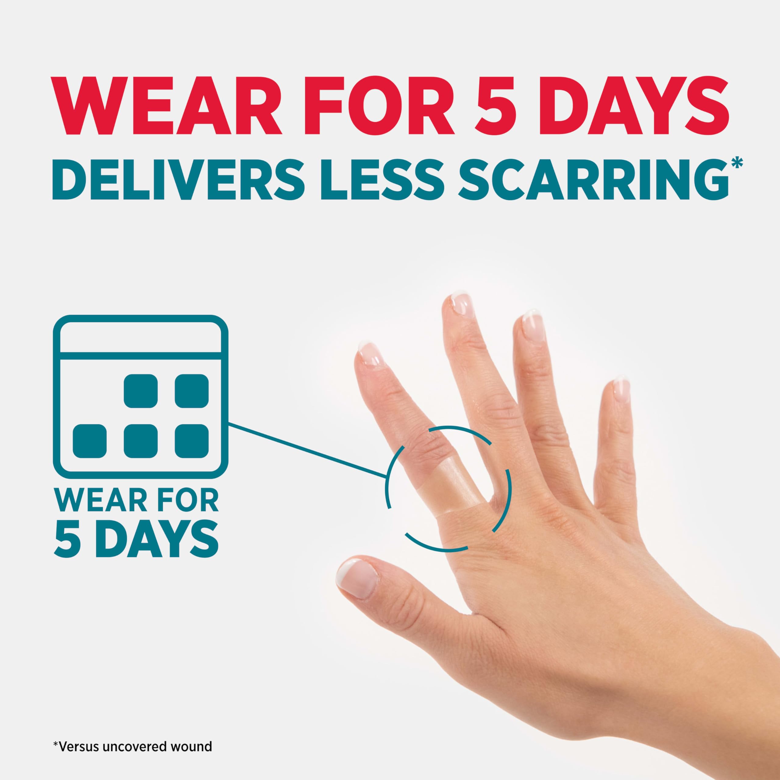 Band-Aid Pro Heal ultra-thin nearly clear blend with skin