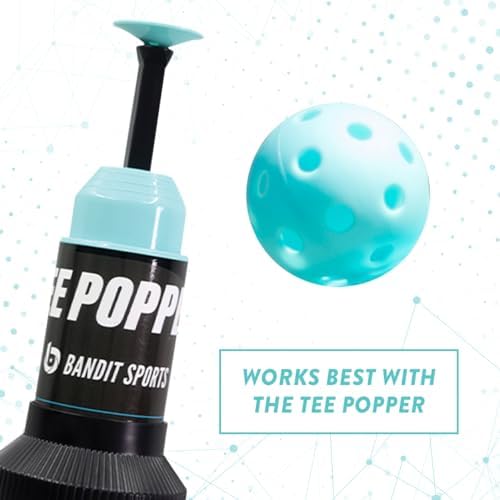Bandit Sports Mini Popper Balls training setup with tee for drills.