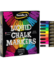 Bandle B. chalk markers on glass for vibrant storefront signage