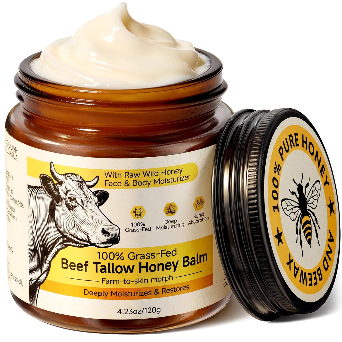 BanDolerA beef tallow face moisturizer jar for daily hydration.