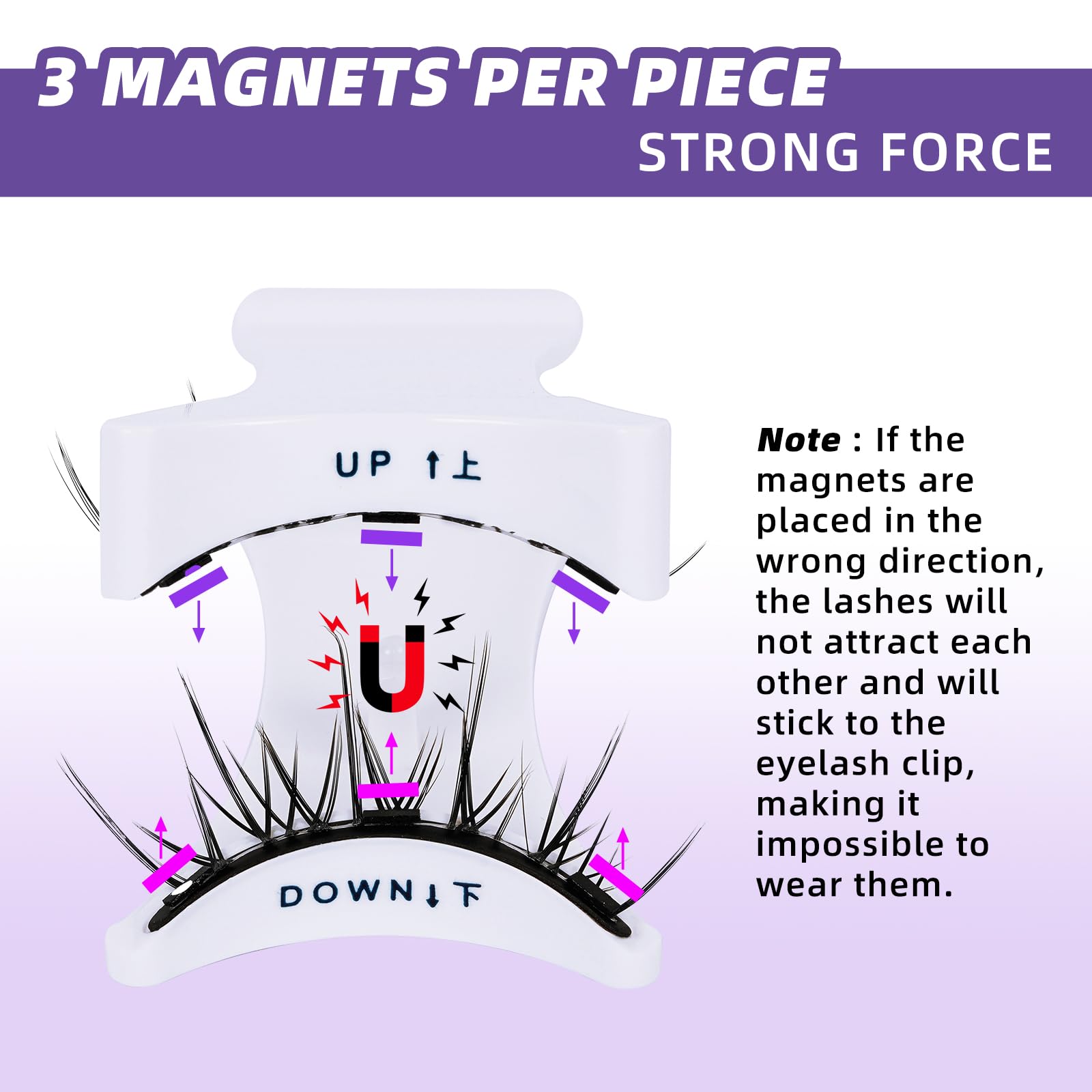 BandQaugen cat-eye magnetic lashes for a bold, defined silhouette.