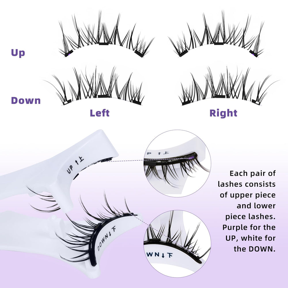 BandQaugen glue-free magnetic lashes for easy wear and removal.