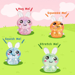 BANERLE bright color bunny squishies eight colors for color recognition.