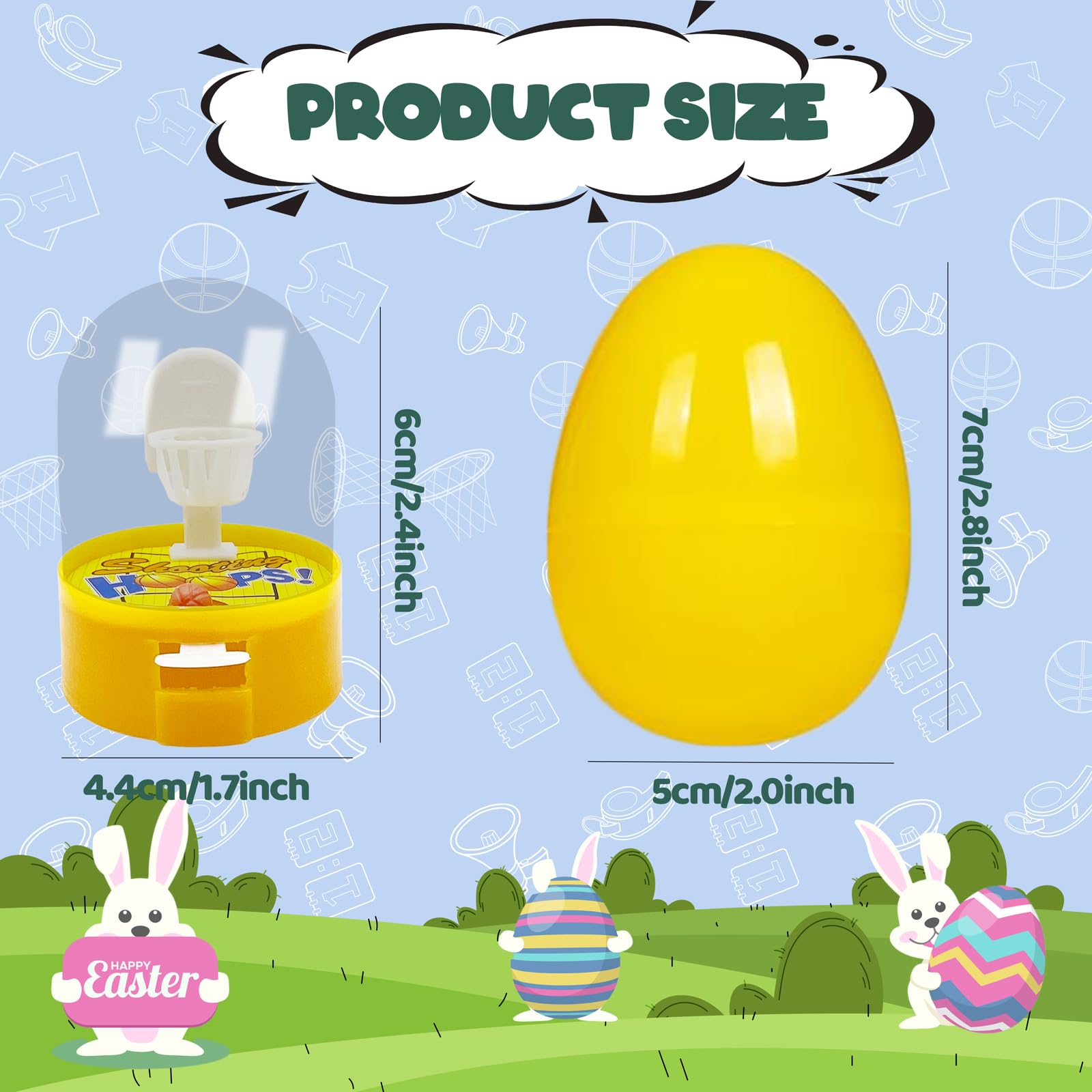 Banerle colorful plastic eggs double as surprise prizes for Easter egg hunts.