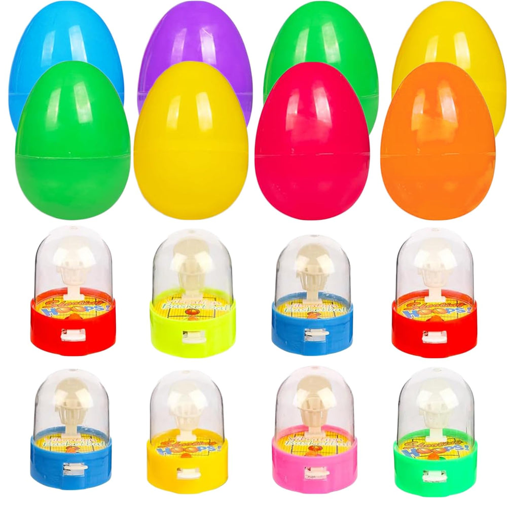 Banerle Easter eggs with mini basketball inside for instant play during hunts.