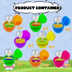 Banerle mini finger basketball toys inside eggs promote hand-eye coordination.