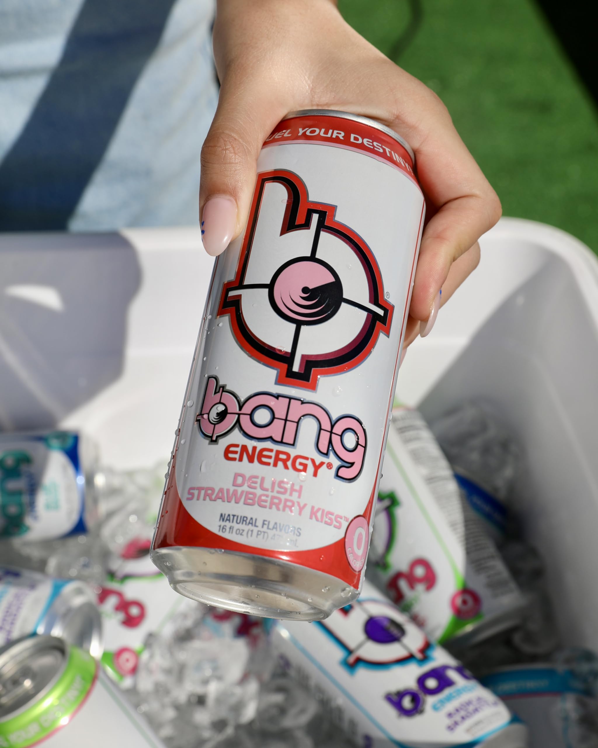 Bang Energy Delish Strawberry Kiss vegan and gluten-free drink for inclusive lifestyles.