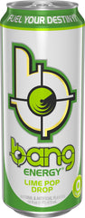 Bang Energy Lime Pop Drop pack 12 cans for convenient daily fueling