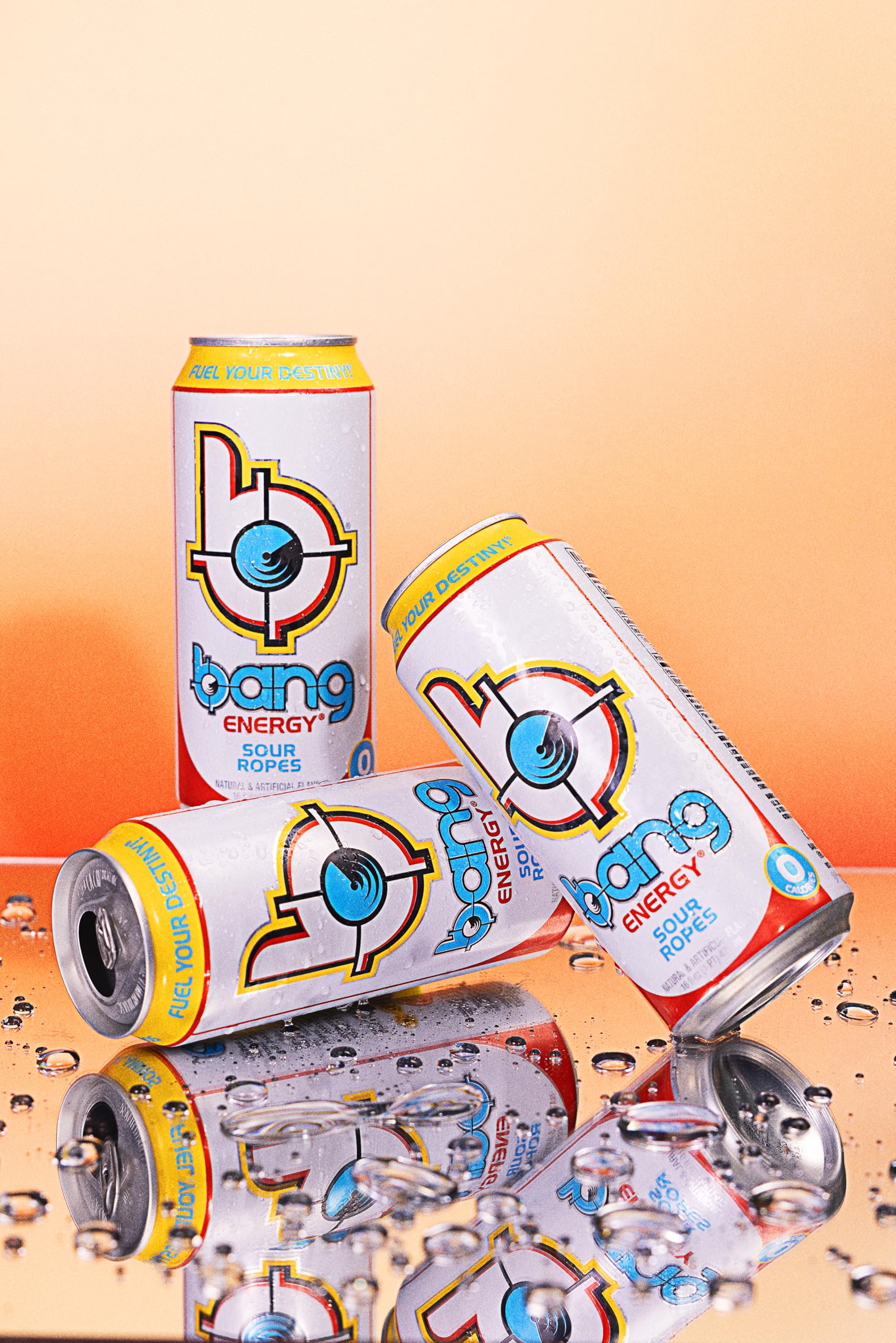 Bang Sour Ropes textured can conveys bold taste and sugar-free energy on-the-go.