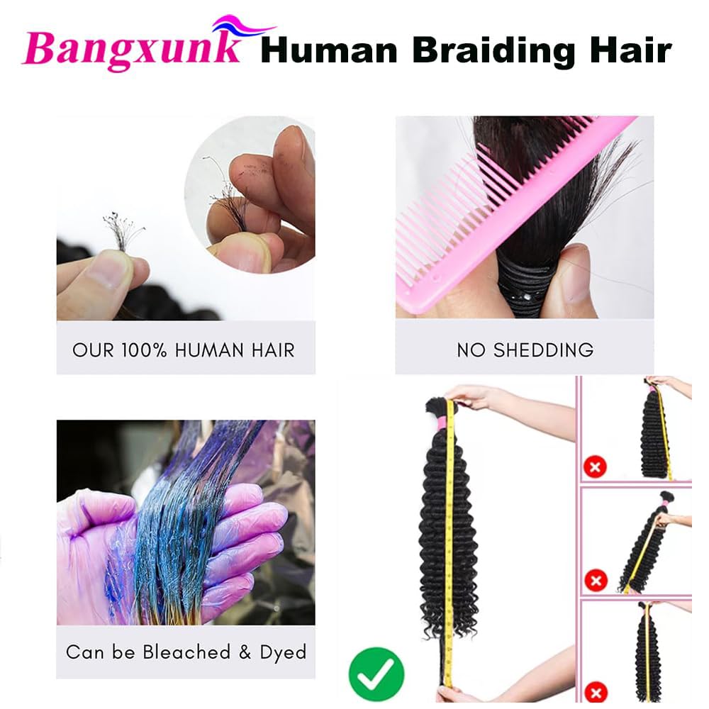 Bangxunk long-lasting Brazilian virgin hair offers durable braid looks.