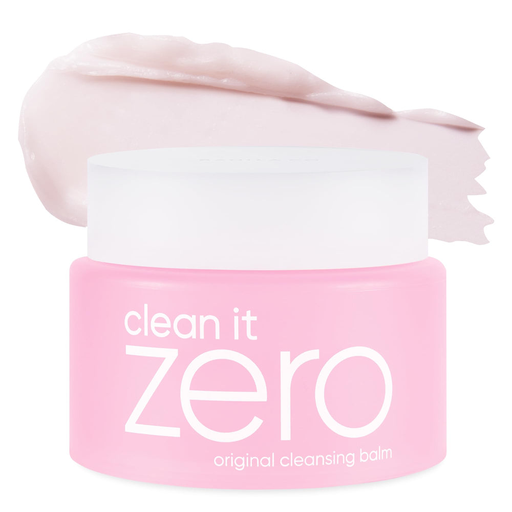 BANILA CO Clean it Zero Original cleansing balm jar close-up; makeup melts