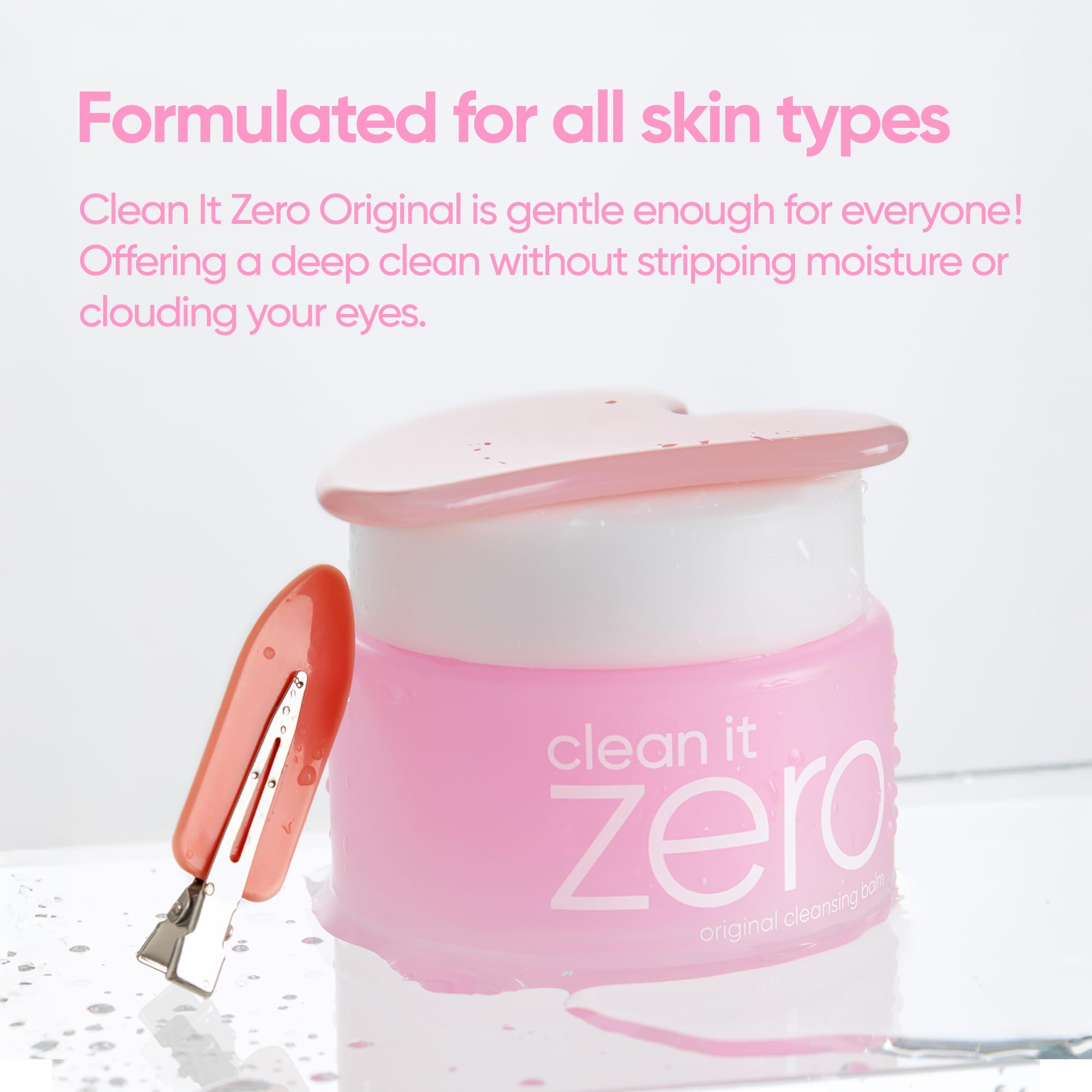 BANILA CO Clean it Zero Original emulsifies with water for a thorough rinse