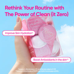 BANILA CO Clean It Zero pod 3ml packaging highlights mess-free, portable cleansing
