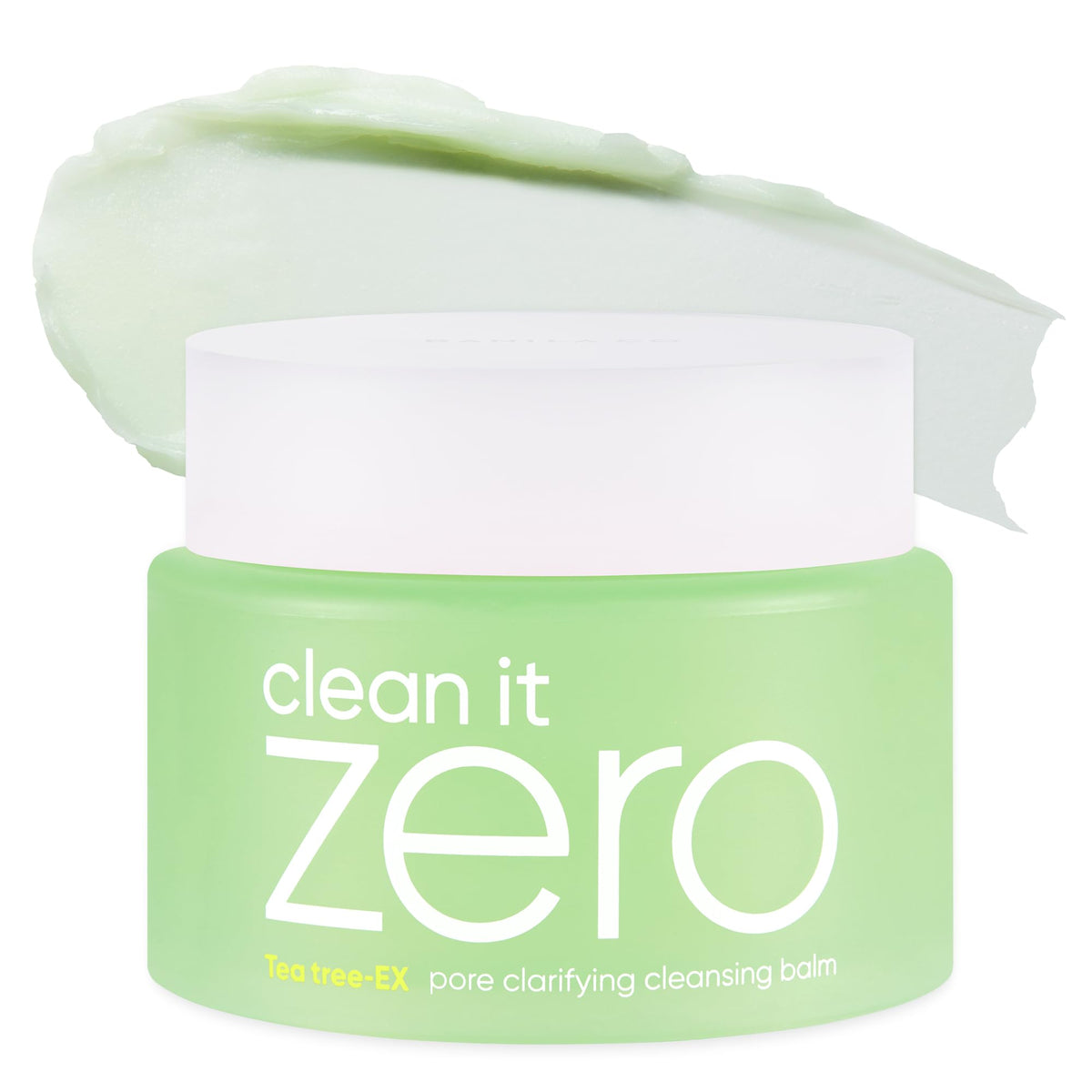 BANILA CO Clean it Zero Pore Balm packaging highlights vegan formula for easy makeup removal.