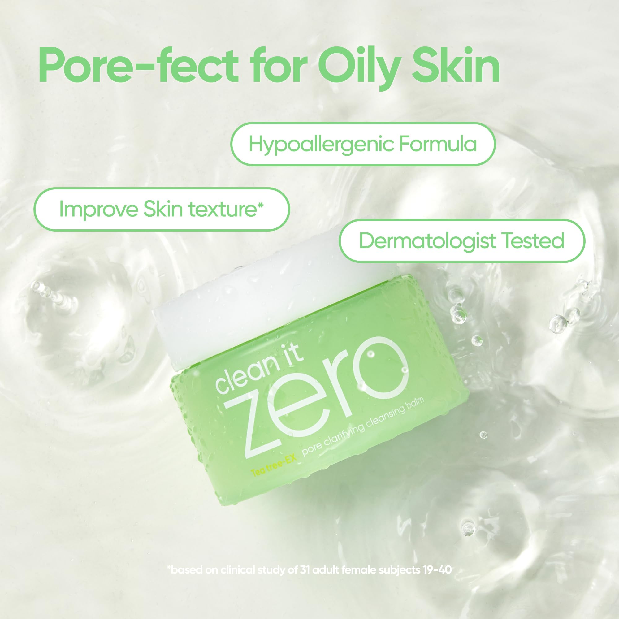 BANILA CO Clean it Zero Pore Balm texture, sherbet-like and easy to melt makeup.