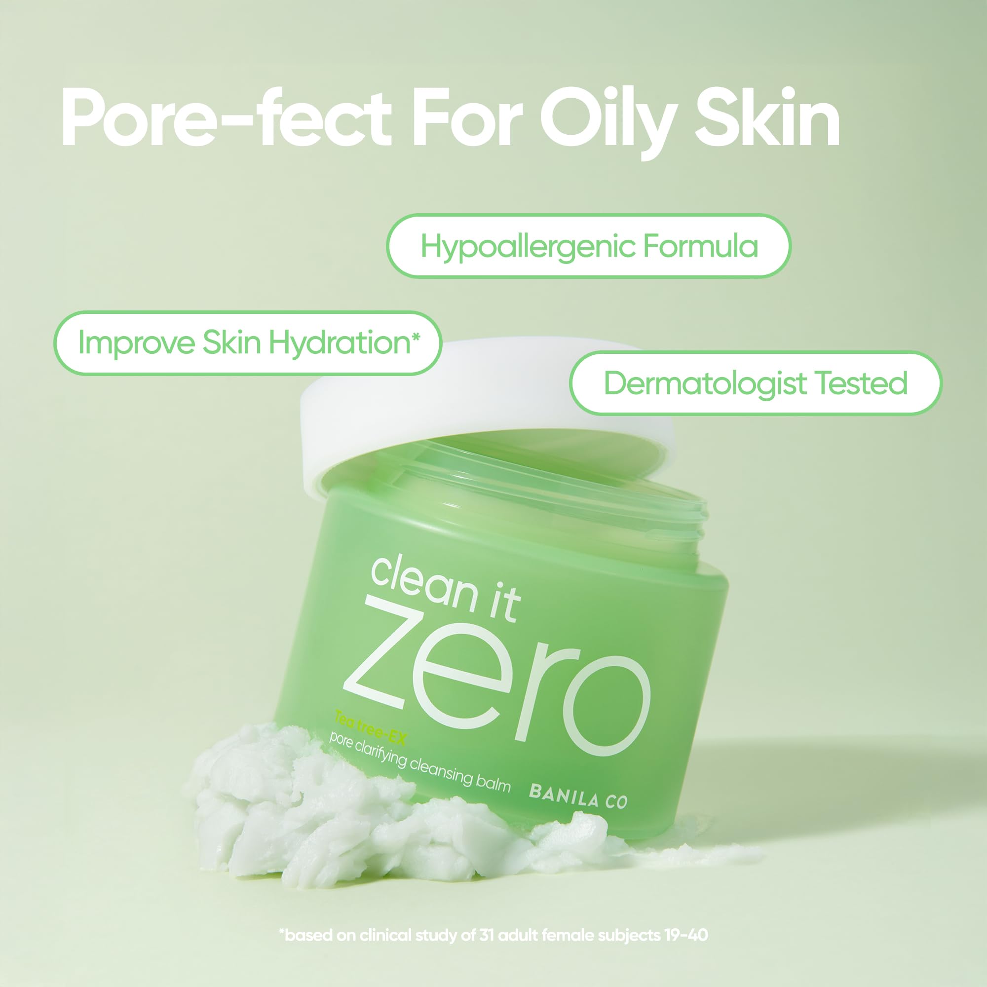 Balm emulsifying into oil to remove makeup