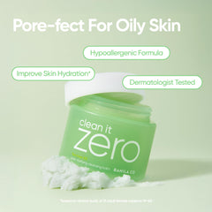 Balm emulsifying into oil to remove makeup