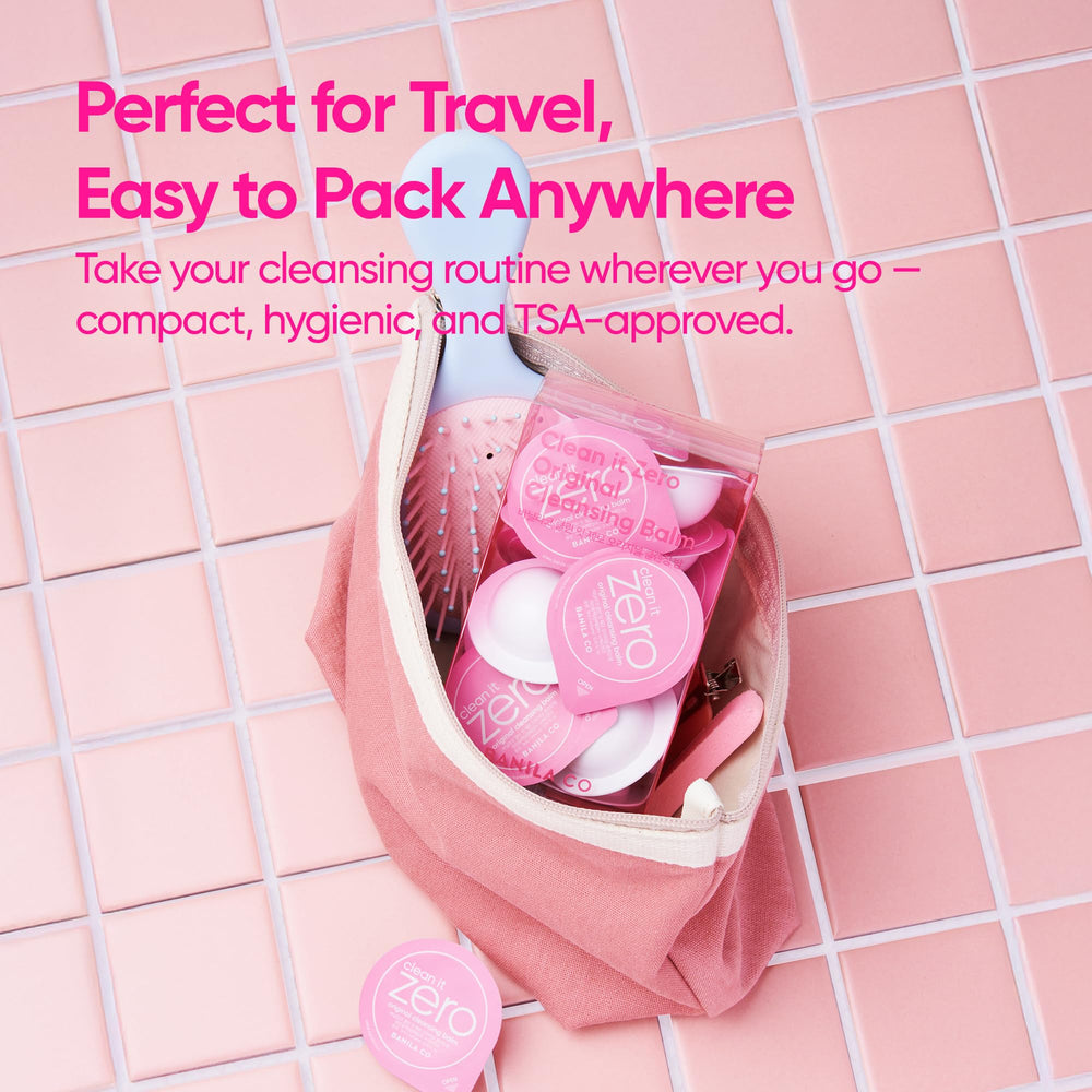 BANILA CO Clean It Zero travel pods support on-the-go skincare routines