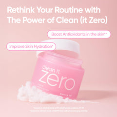 Sherbet texture blends into oil during application for deep cleansing.