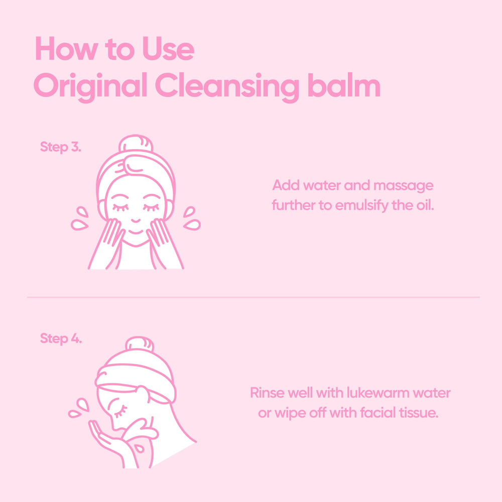 Vegan cleansing balm ready for daily use in a big size.