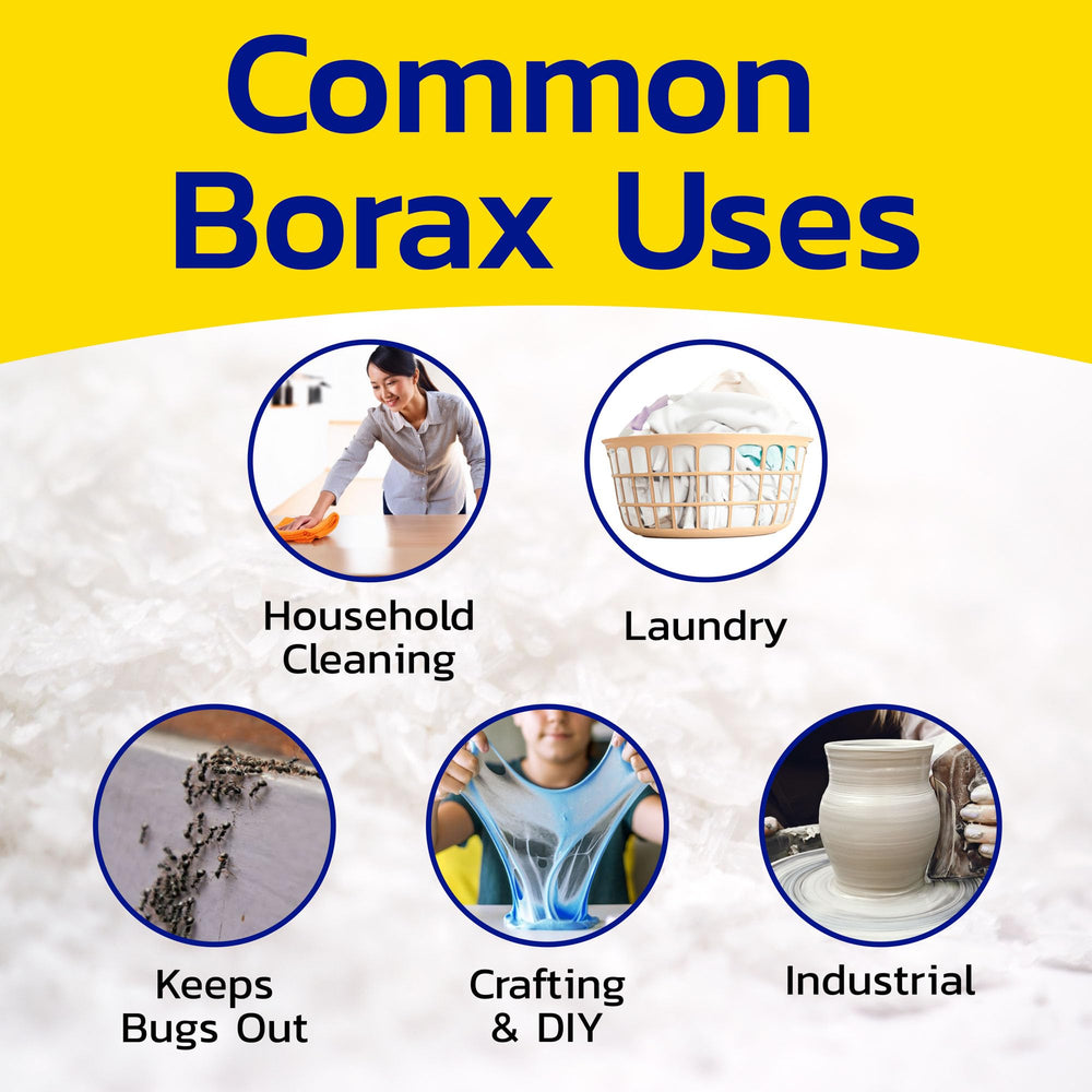 Banner Chemical Borax prepared for laundry boost and stain removal.