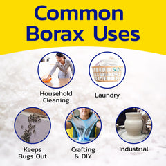 Banner Chemical Borax prepared for laundry boost and stain removal.