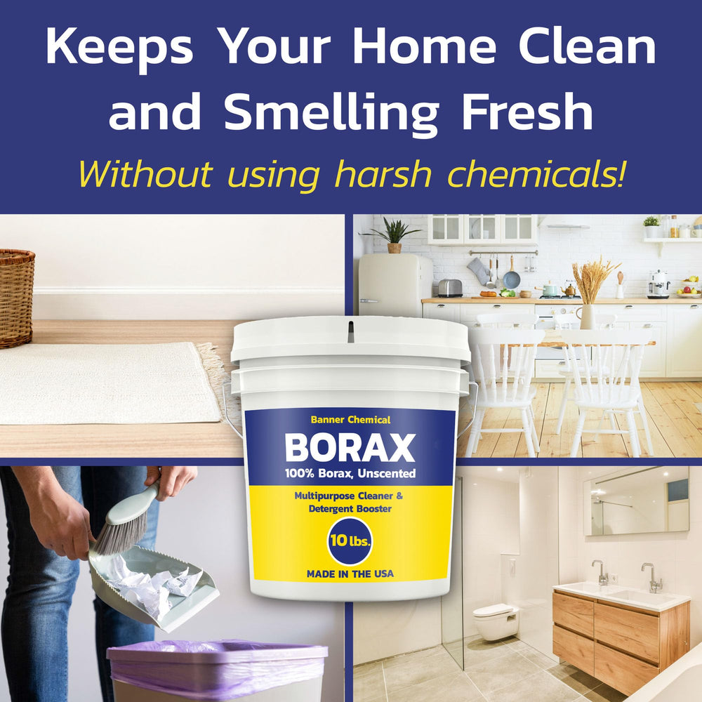 Banner Chemical Raw Borax demonstrates stain removal on fabric