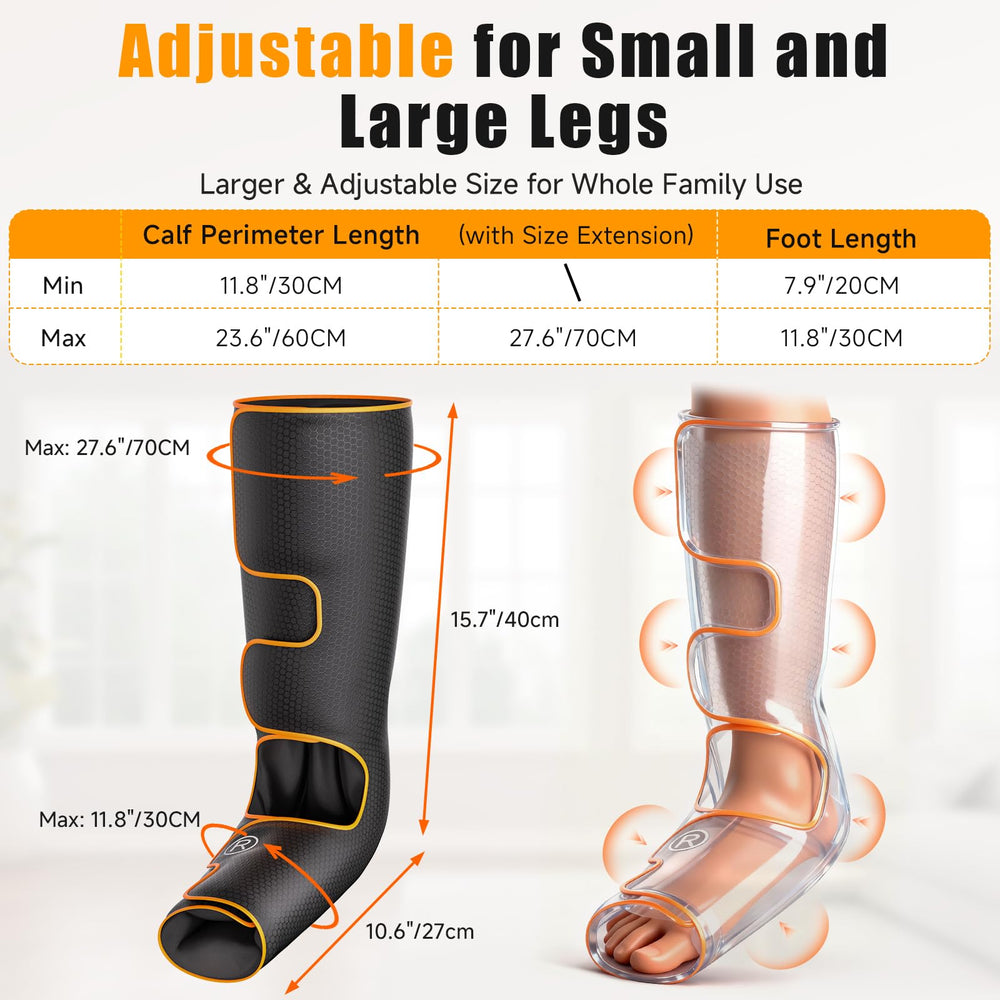 Banspol leg massager adjustable calf-length fits diverse leg sizes