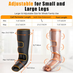 Banspol leg massager adjustable calf-length fits diverse leg sizes