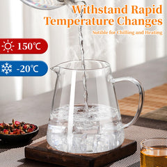Clear glass body lets you watch tea steep and bloom in real time.