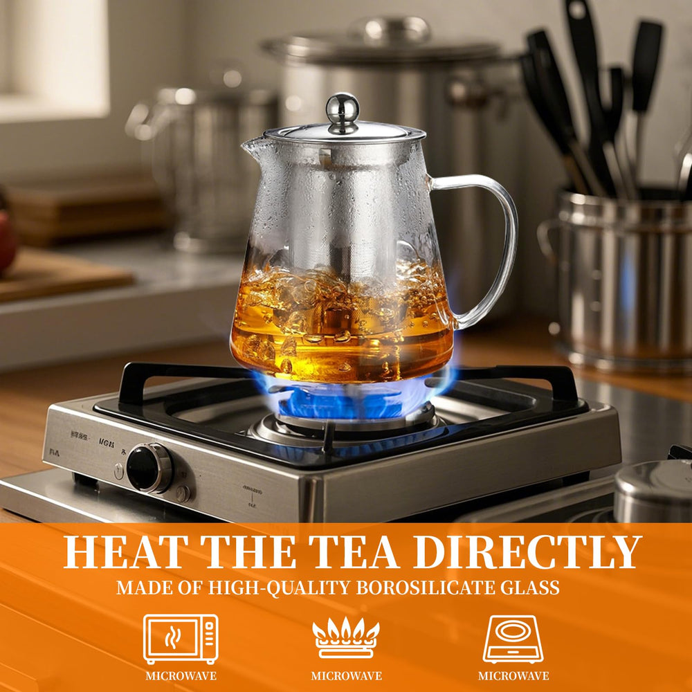 Dishwasher-safe components simplify cleaning after tea time.