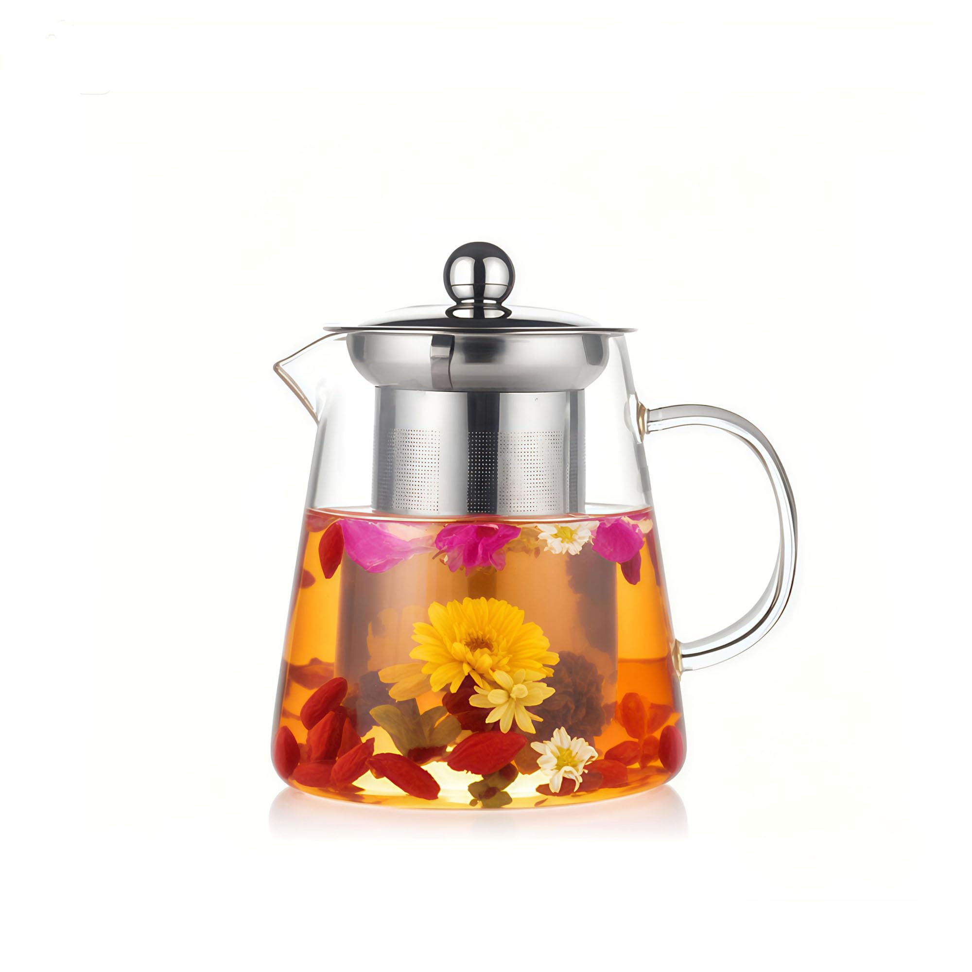 BanYakong glass teapot with eagle-beak pour for smooth, precise pours.