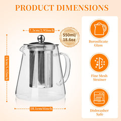 Removable stainless steel infuser ensures clean, flavorful tea with BanYakong teapot.