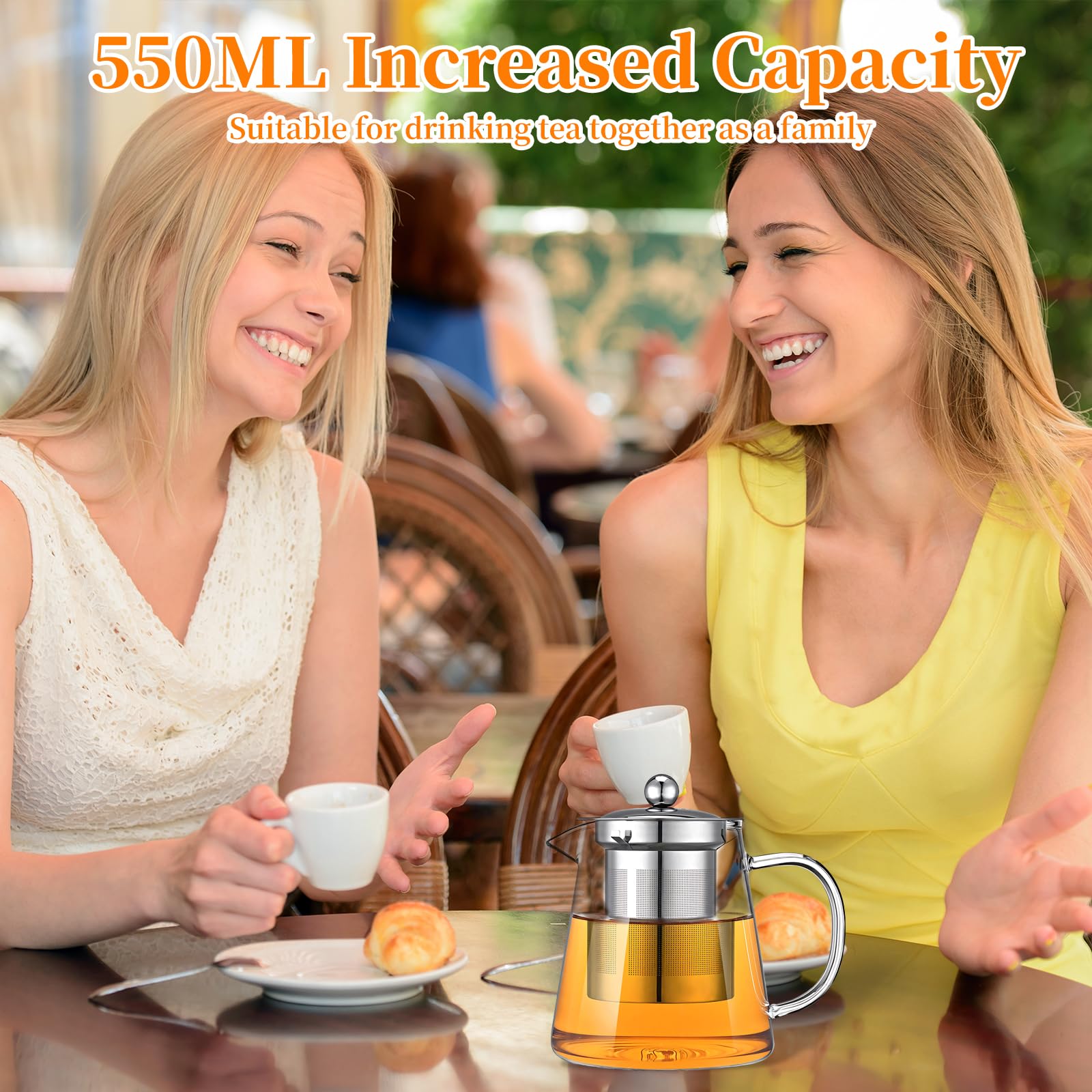 Two sizes offer 550ml and 950ml options for home, office, or travel brewing.