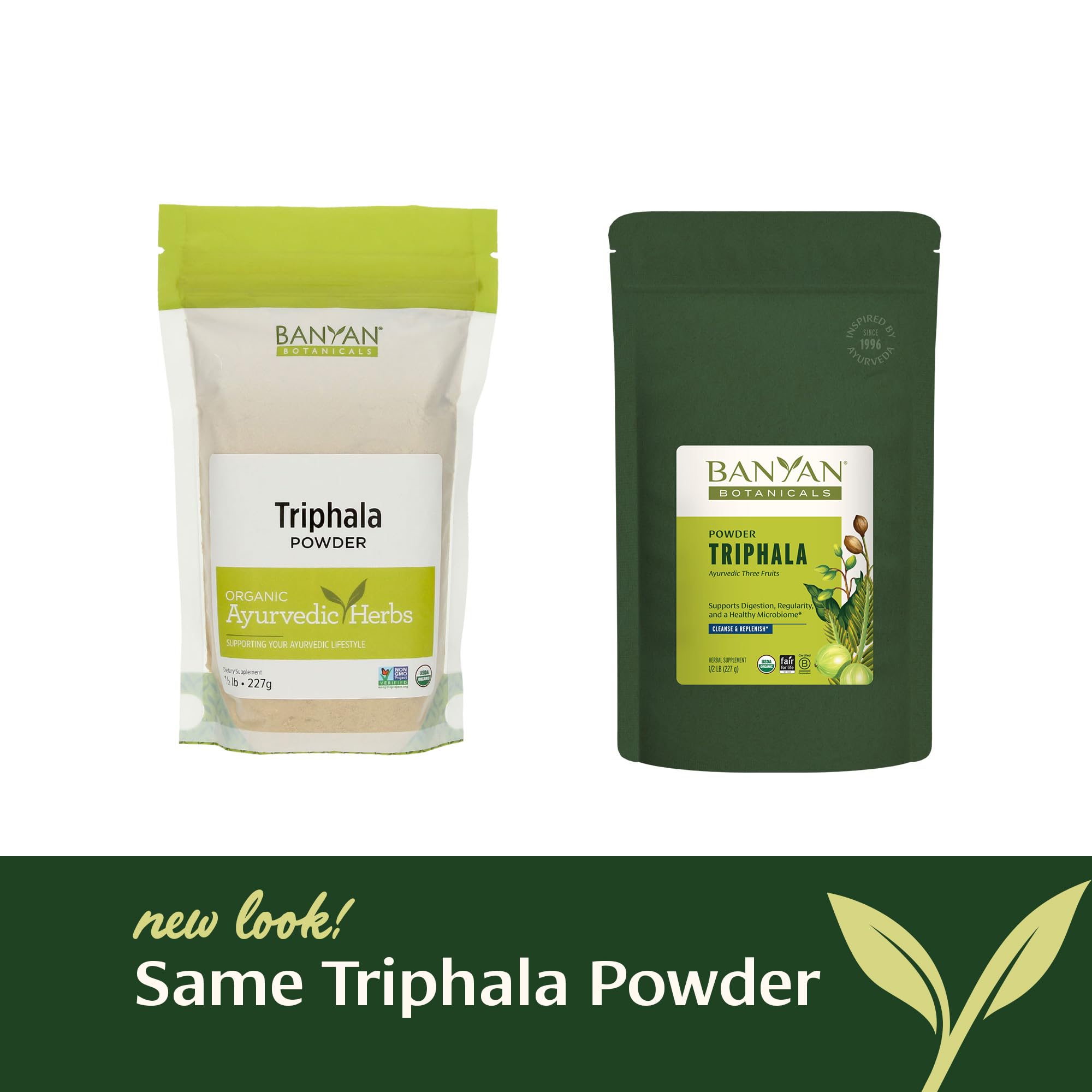 Banyan Botanicals Triphala ingredients closeup amla haritaki bibhitaki