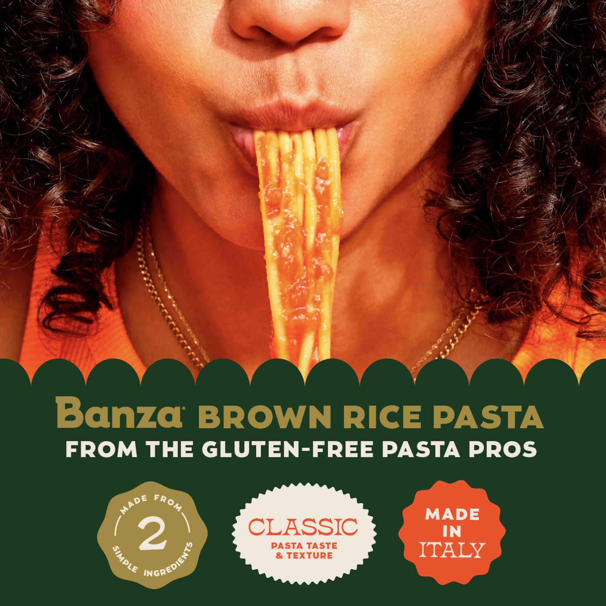 Banza Brown Rice Rotini steaming-pot serves as a comforting base.