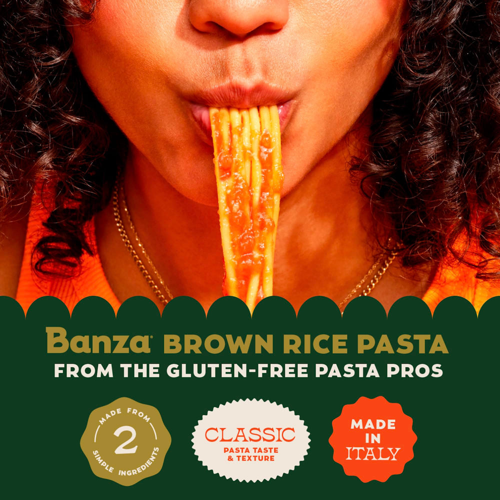 Banza Brown Rice Rotini steaming-pot serves as a comforting base.