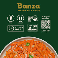Banza Brown Rice Rotini uncooked-bowl ready for quick, flexible meal prep.