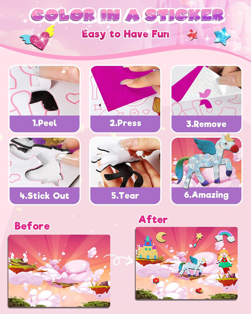 Baobrava Foil Art Kit foil sheets offer vibrant color and texture for crafts.